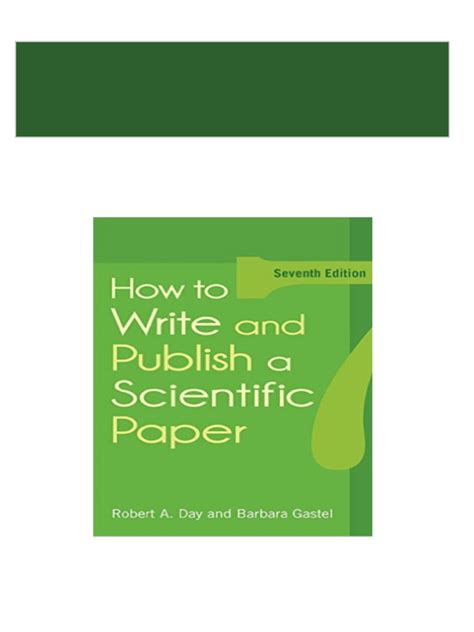 How.To.Write.Publish.a.Scientific.Paper.5th.Edition Ebook PDF