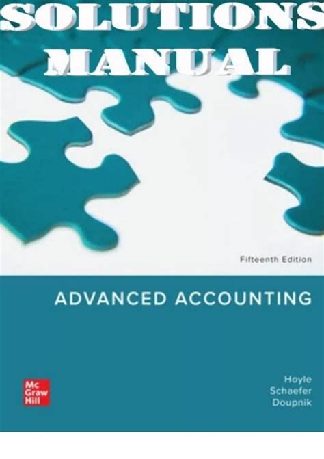 Hoyle Solutions For Advanced Accounting Variable Interest Reader