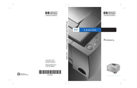 Hp Laserjet 2100 Service Manual Ebook Reader