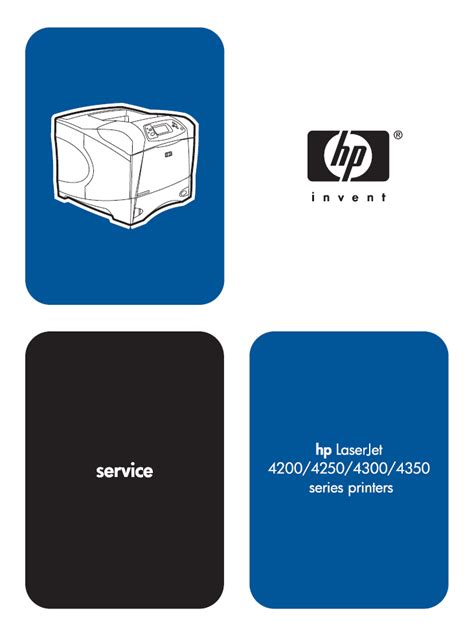 Hp Laserjet 4250 Service Manual Ebook PDF