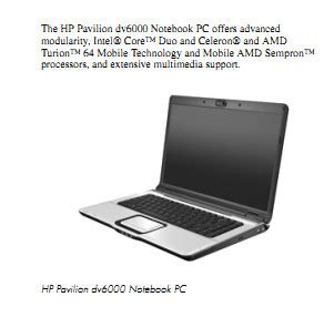 Hp Pavilion Dv6000 Service Manual Ebook PDF