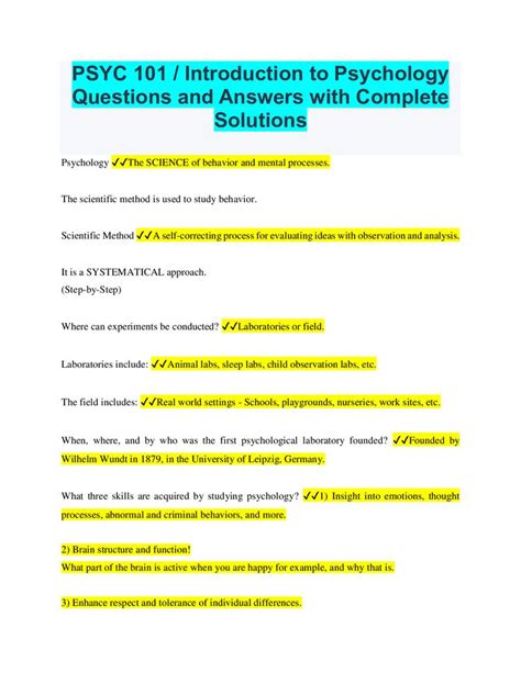 Hrw Psychology Review Answers Doc