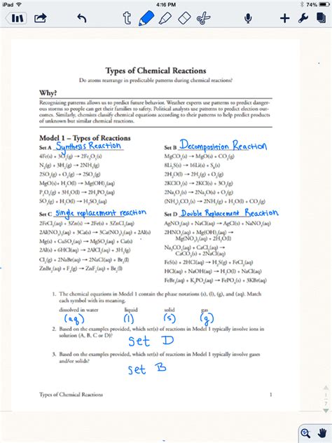 Hs Chemistry Pogil Activity Answers PDF