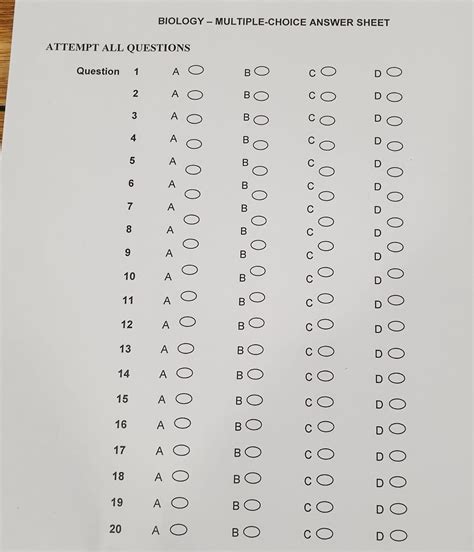 Hsc Accounting Multiple Choice Answer Sheet Doc