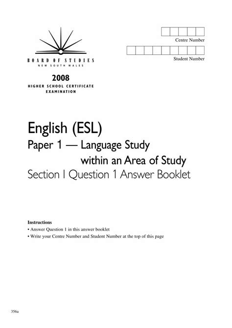 Hsc Esl Answer Reader