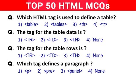 Html Exam Questions And Answers Doc