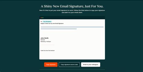 Hubspot Email Signature Template