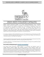 Hudson County Community College Weekend Course Catalog