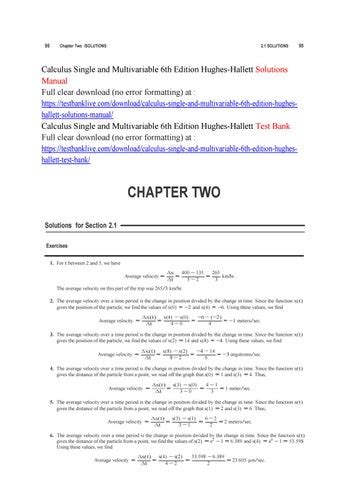 Hughes Hallett Calculus 6th Edition Solutions Kindle Editon