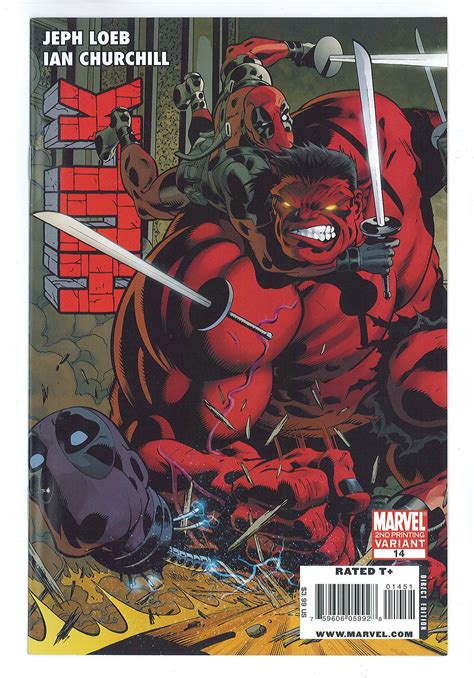 Hulk 14 E 2nd Printing Variant Deadpool Cover Reader