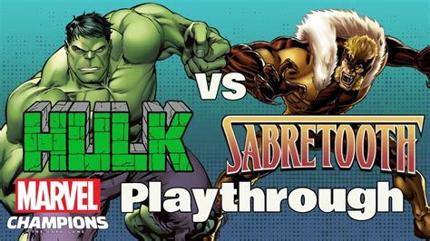 Hulk vs. Sabertooth: A Clash of the Titans