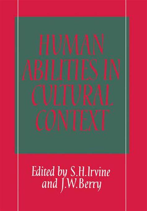 Human Abilities in Cultural Contexts Epub