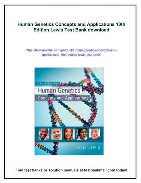 Human Genetics Lewis 10th Edition Answers PDF