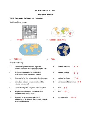 Human Geography Grand Review Answer Doc