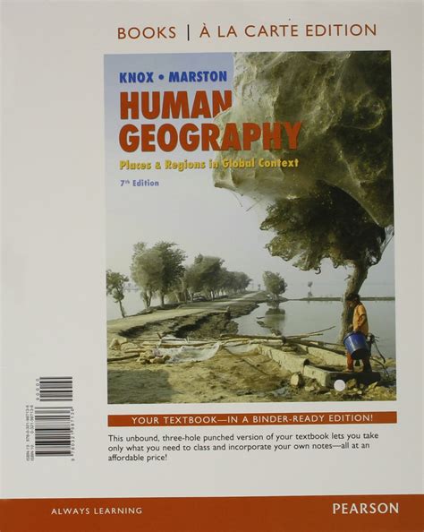 Human Geography Places and Regions in Global Context Books a la Carte Edition 7th Edition Reader