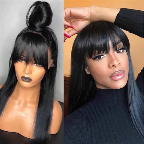 Human Hair Bangs Lace Fronts: