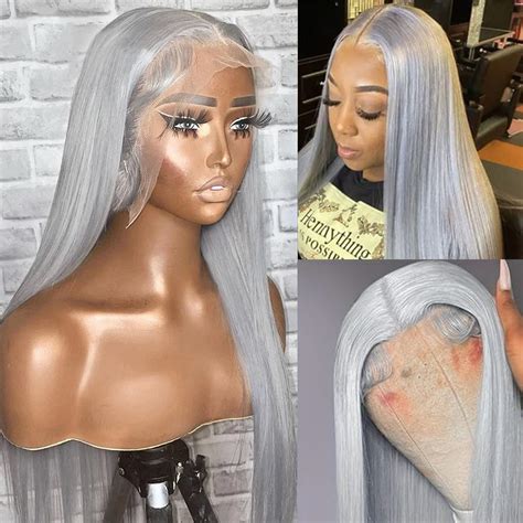 Human Hair Sis Wigs Lace Front Gray: 5000+ Styles, 1