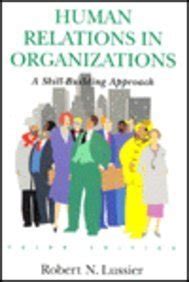 Human Relations in Organizations A Skill-Building Approach Epub