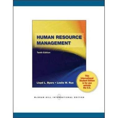 Human Resource Management 10th Edition Lloyd Byars Ebook Reader