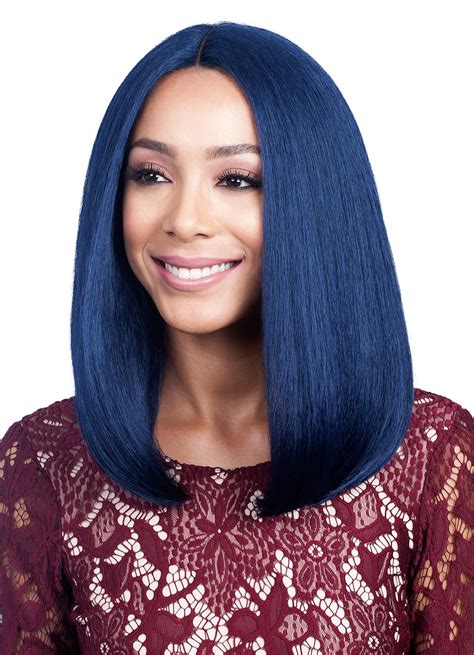 Human hair blend wigs