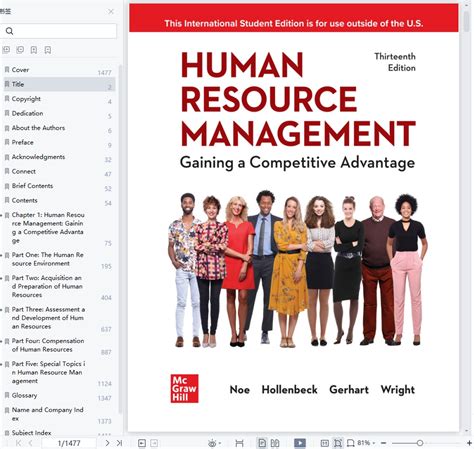 Human resource management gaining a competitive Ebook Reader