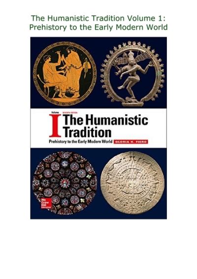 Humanistic Tradition Prehistory Early Modern Reader