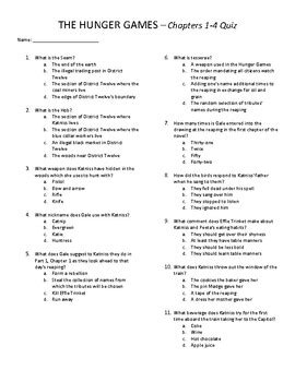 Hunger Games Final Exam Answer Key Reader