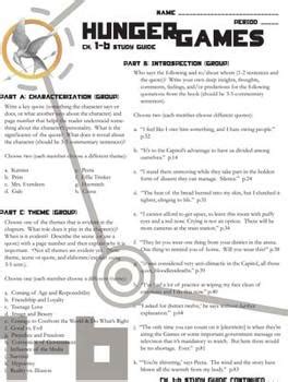 Hunger Games Study Questions Packet Answers Doc