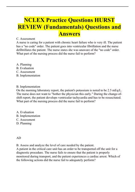 Hurst Review Notes And Answers Kindle Editon