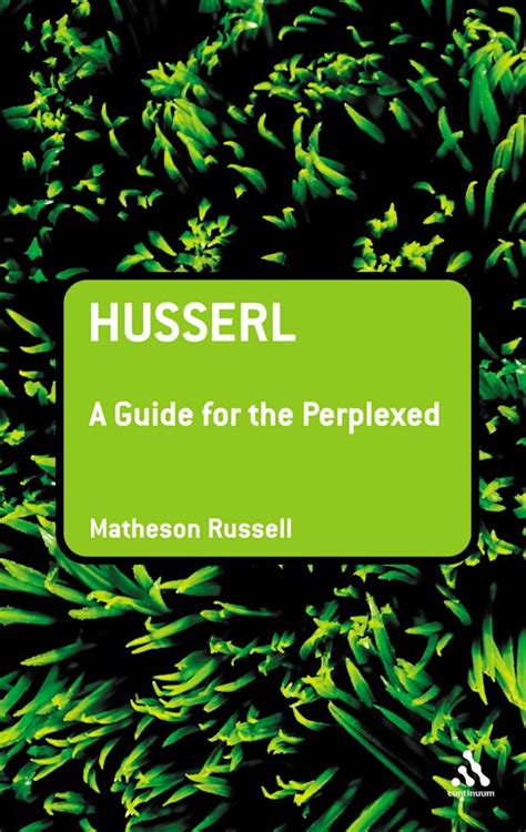Husserl A Guide for the Perplexed 1st Edition Reader