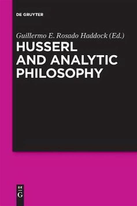 Husserl and Analytic Philosophy Epub