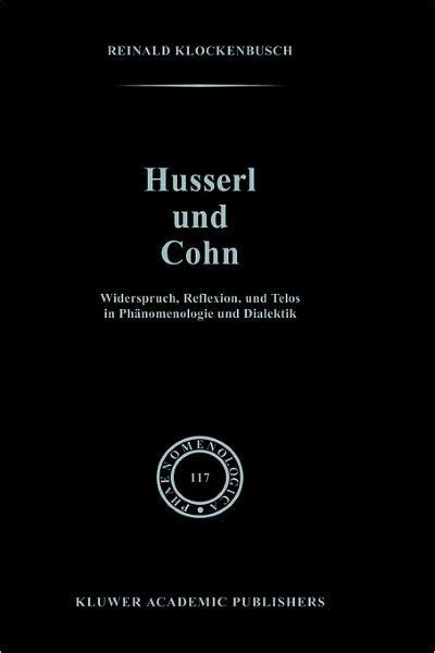 Husserl and Cohn Widerspruch Epub