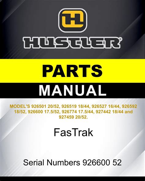 Hustler Mower Part Number 926592 Parts Expanded Catalog