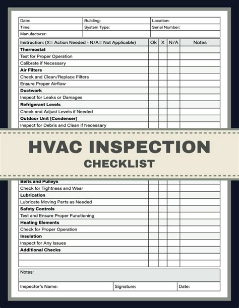 Hvac Inspection Report Template
