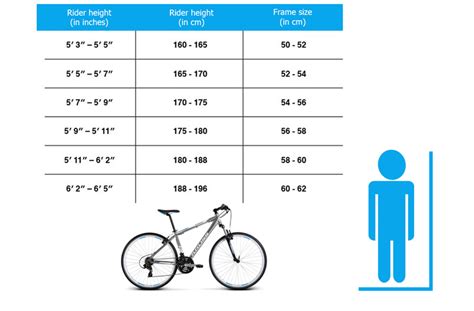 Hybrid Bike Size Chart By Height