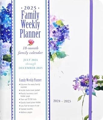 Hydrangeas Weekly Planner 18 Month Calendar Reader