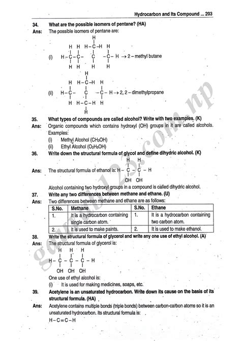 Hydrocarbon Compounds Section Review Answers PDF