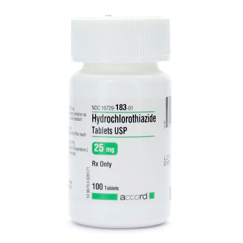 Hydrochlorothiazide (HCTZ):