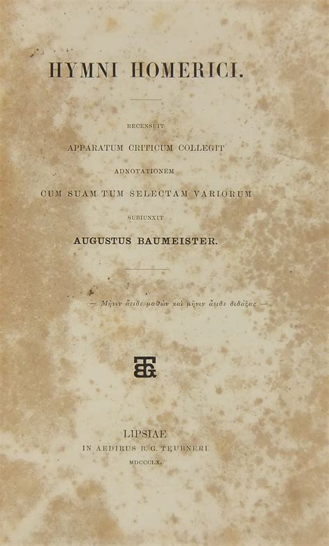 Hymni Homerici Latin Edition Doc