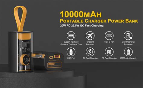 Hype 10000mAh Portable Battery Charger Doc