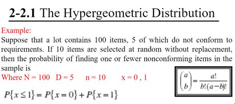 Hypergeometric Distribution Examples And Solutions Reader