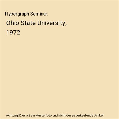 Hypergraph Seminar : Ohio State University, 1972 English & French Edition PDF