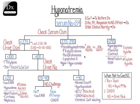 Hyponatremia Flow Chart