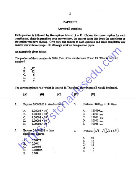 I Need 2014 Neco Mathematics Answer PDF