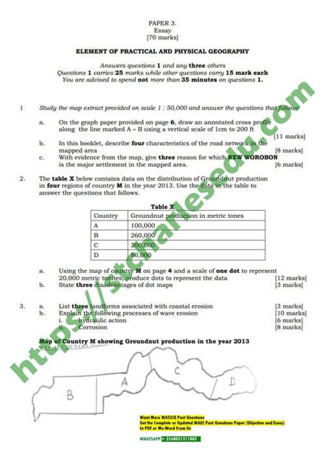 I Need Geography Practical Answer Waec 2014 PDF