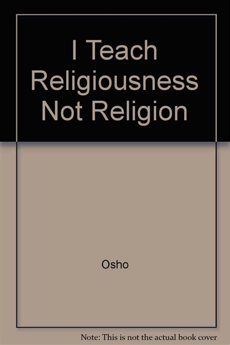 I Teach Religiousness Not Religion Doc