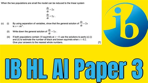 IB MATH HL SPECIMEN PAPER 3 Ebook Kindle Editon