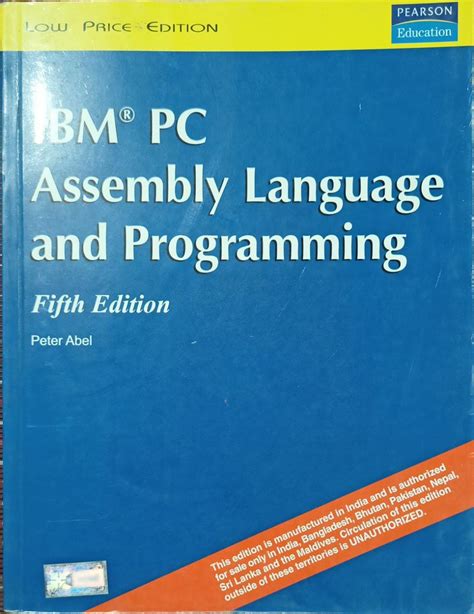 IBM PC Assembly Language and Programming Reader