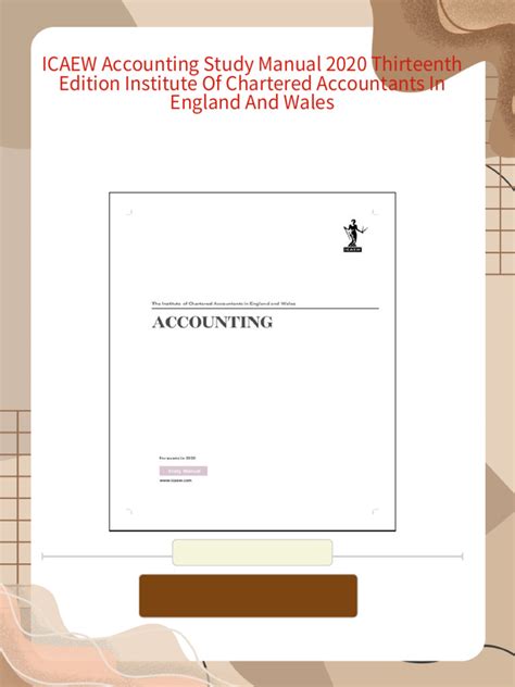 ICAEW - Accounting Ebook Epub