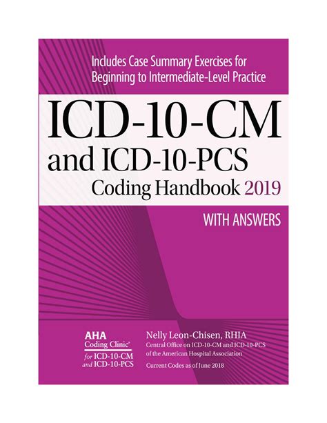 ICD-10-CM and ICD-10-PCS Coding Handbook with Answers 2018 Rev Ed PDF